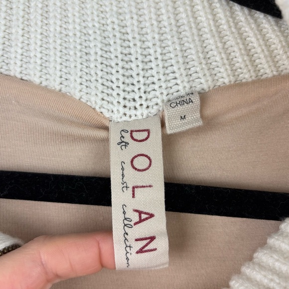Anthropologie Dolan Left Coast Sherpa Quarter-Zip Pullover Sweater Size M - Picture 6 of 13